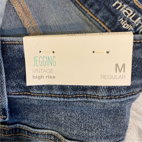 NWT Maurices M Jeans Vintage High Rise Raw Hem Jegging Size M - Picture 4 of 5